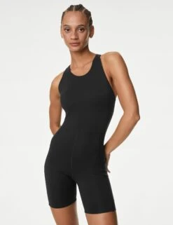 Go Balance Fitted Short All In One - Black