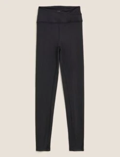 Go Balance High Waisted Yoga Leggings - Black -Outlet Elevate Activewear Store goodmove go balance high waisted yoga leggings black T51 6308 2