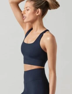 Astrid Bra - Blue Nights -Outlet Elevate Activewear Store lilybod astrid bra blue nights LC48 BND2 3