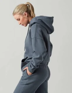 Lucy Hoodie - Blue Indigo -Outlet Elevate Activewear Store lilybod lucy hoodie blue indigo LT68 BLI 3
