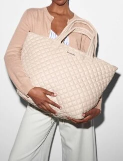 Large Metro Tote Deluxe - Mushroom -Outlet Elevate Activewear Store mz wallace large metro tote deluxe mushroom 1242X1555 4