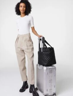 Medium Metro Tote Deluxe - Black 15 Medium Metro Tote Deluxe - Black -Outlet Elevate Activewear Store mz wallace medium metro tote deluxe black 1260X1590 8