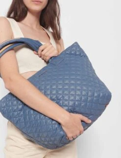 Medium Metro Tote Deluxe - Denim -Outlet Elevate Activewear Store mz wallace medium metro tote deluxe denim 1260x1932 4