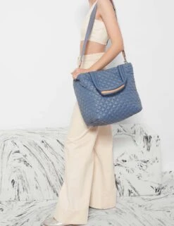 Medium Metro Tote Deluxe - Denim -Outlet Elevate Activewear Store mz wallace medium metro tote deluxe denim 1260x1932 6