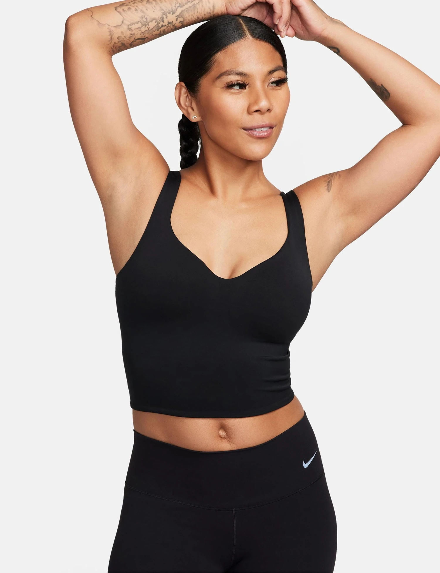 Nike Alate Bra Tank - Black/Cool Grey 1 Nike Alate Bra Tank - Black/Cool Grey