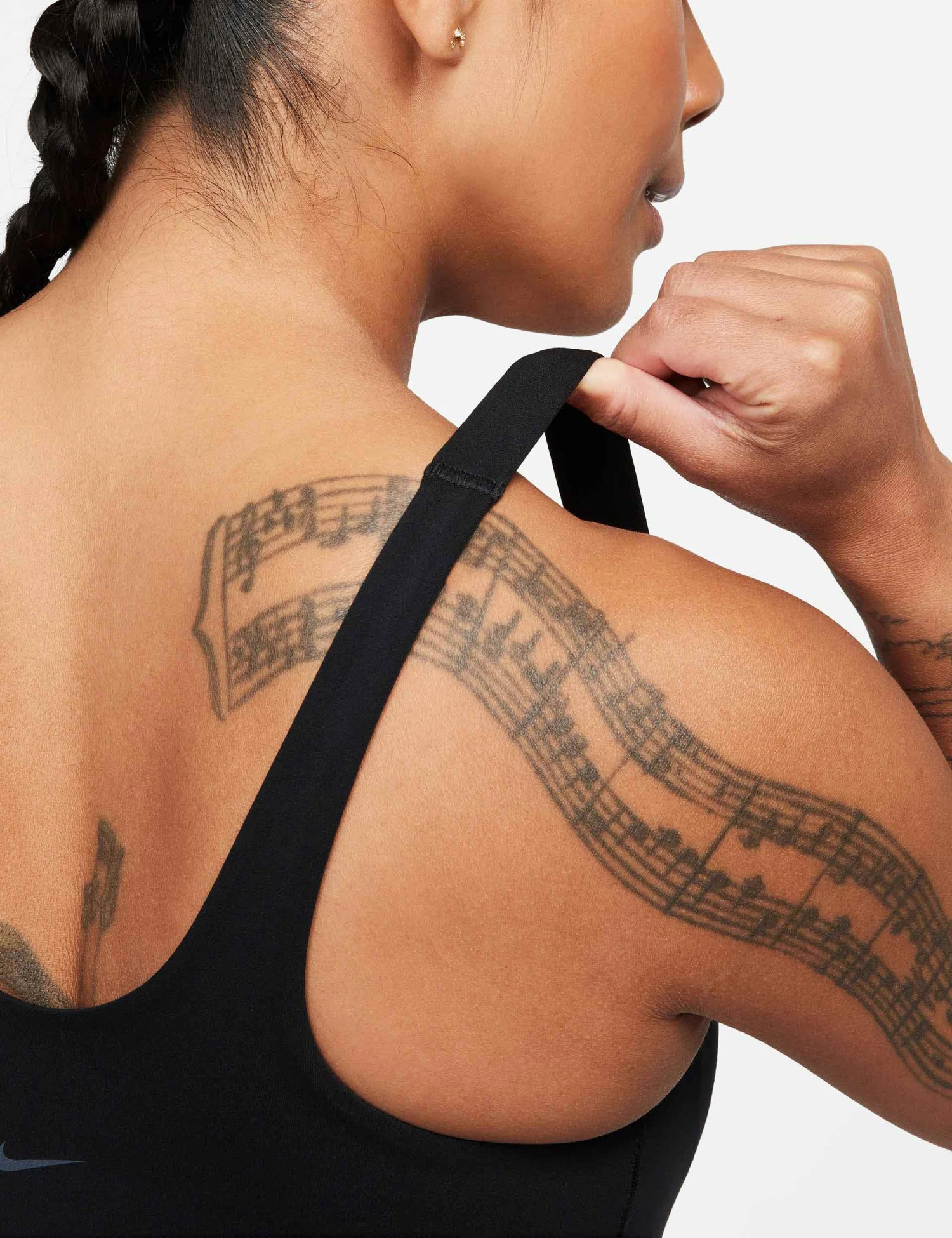 Nike Alate Bra Tank - Black/Cool Grey 4 Nike Alate Bra Tank - Black/Cool Grey - Image 4