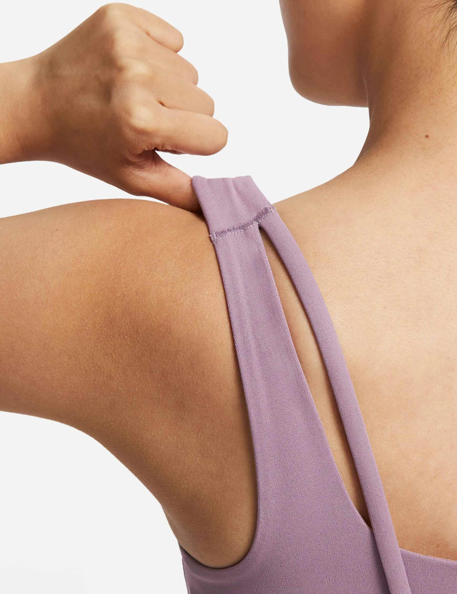 Nike Alate Ellipse Longline Bra - Violet Dust/White 6 Nike Alate Ellipse Longline Bra - Violet Dust/White - Image 6