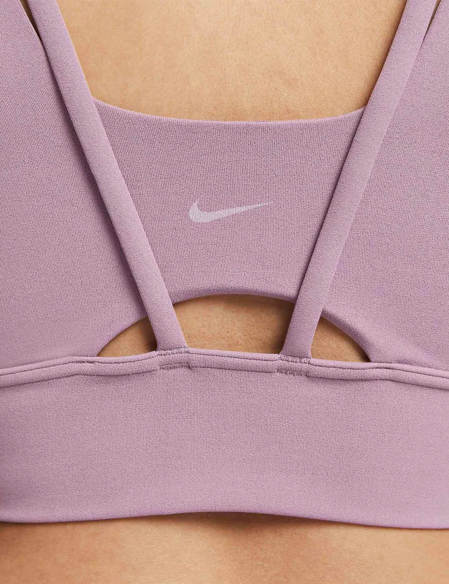 Nike Alate Ellipse Longline Bra - Violet Dust/White 5 Nike Alate Ellipse Longline Bra - Violet Dust/White - Image 5