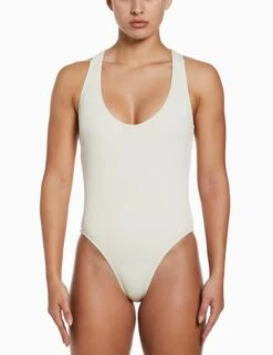 Nike Cross-Back 1-Piece Swimsuit - Coconut Milk