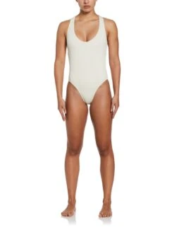 Nike Cross-Back 1-Piece Swimsuit - Coconut Milk -Outlet Elevate Activewear Store nike cross back 1 piece swimsuit coconut milk NESSD230 121 2
