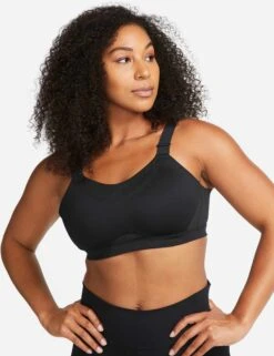 Nike Dri-FIT Alpha Bra - Black/Dark Smoke Grey -Outlet Elevate Activewear Store nike dri fit alpha bra black grey DD0430 010 1