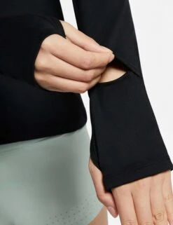 Nike Dri-FIT Element Crew - Black -Outlet Elevate Activewear Store nike dri fit element crew black CU3277 010 6