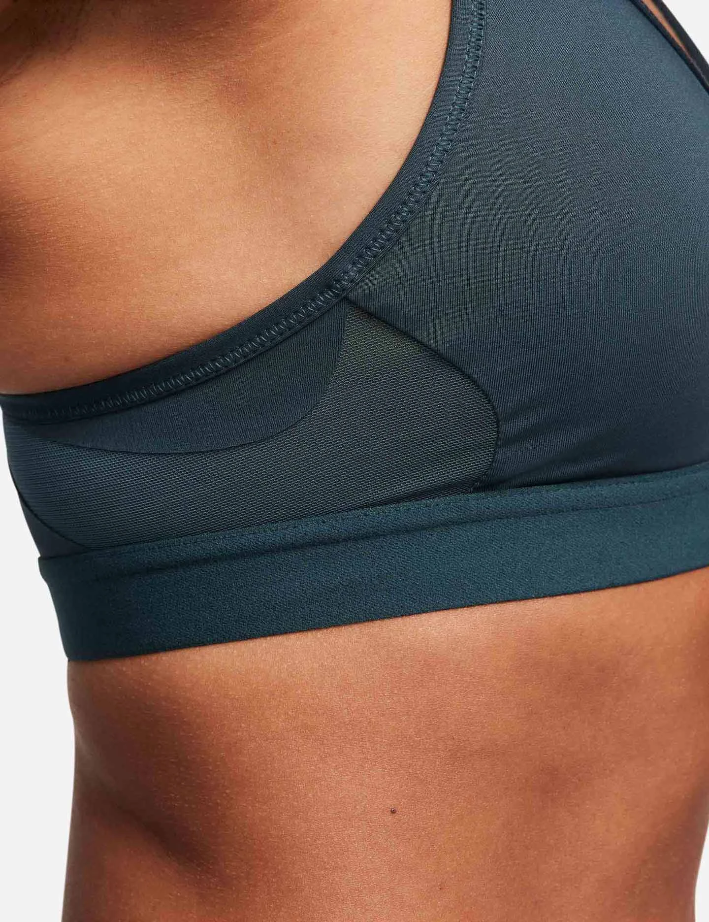 Nike Dri-FIT Indy Sports Bra - Deep Jungle/White 5 Nike Dri-FIT Indy Sports Bra - Deep Jungle/White - Image 5