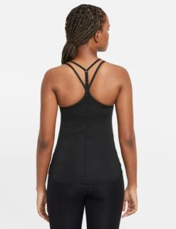 Nike Dri-FIT One Elastika Tank - Black/White -Outlet Elevate Activewear Store nike dri fit one elastika tank black white DD4941 010 2