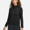 Nike Dri-FIT Swift Element UV 1/4-Zip Running Top - Black/Reflective Silver