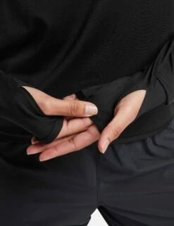 Nike Dri-FIT Swift Element UV 1/4-Zip Running Top - Black/Reflective Silver -Outlet Elevate Activewear Store nike dri fit swift element uv 1 4 zip running top black silver fb4316 010 6