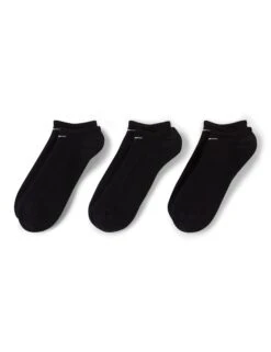 Nike Everyday Cushioned Socks (3 Pairs) - Black/White -Outlet Elevate Activewear Store nike everyday cushioned socks black white SX7673 010 3