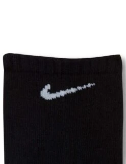 Nike Everyday Cushioned Socks (3 Pairs) - Black/White -Outlet Elevate Activewear Store nike everyday cushioned socks black white SX7673 010 5