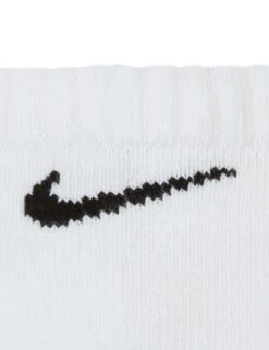 Nike Everyday Cushioned Socks (3 Pairs) - White/Black 9 Nike Everyday Cushioned Socks (3 Pairs) - White/Black -Outlet Elevate Activewear Store nike everyday cushioned socks white black SX7673 100 5