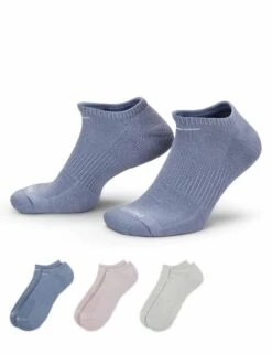 Nike Everyday Plus Cushioned No-Show Socks (3 Pairs) - Blue/Pink/Green -Outlet Elevate Activewear Store nike everyday plus cushioned no show socks 3 pairs blue pink green sx6889 933 3