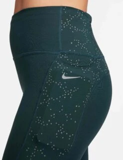 Nike Fast Mid-Rise 7/8 Leggings - Deep Jungle/Reflective Silver -Outlet Elevate Activewear Store nike fast mid rise 7 8 leggings jungle silver fb4579 328 7