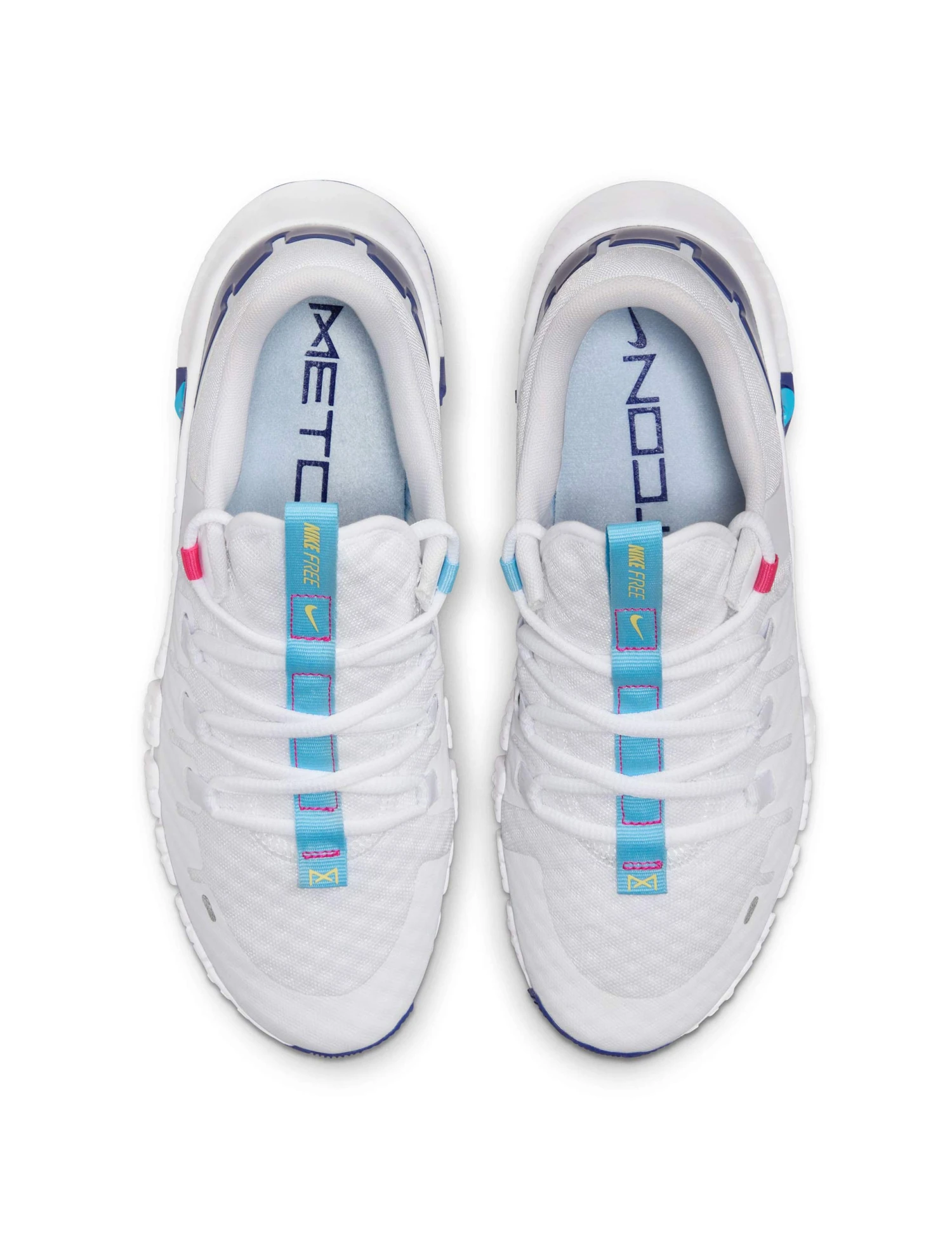Nike Free Metcon 5 Shoes - White/Aquarius Blue/Fierce Pink/Deep Royal Blue/Light Laser Orange 5 Nike Free Metcon 5 Shoes - White/Aquarius Blue/Fierce Pink/Deep Royal Blue/Light Laser Orange - Image 5
