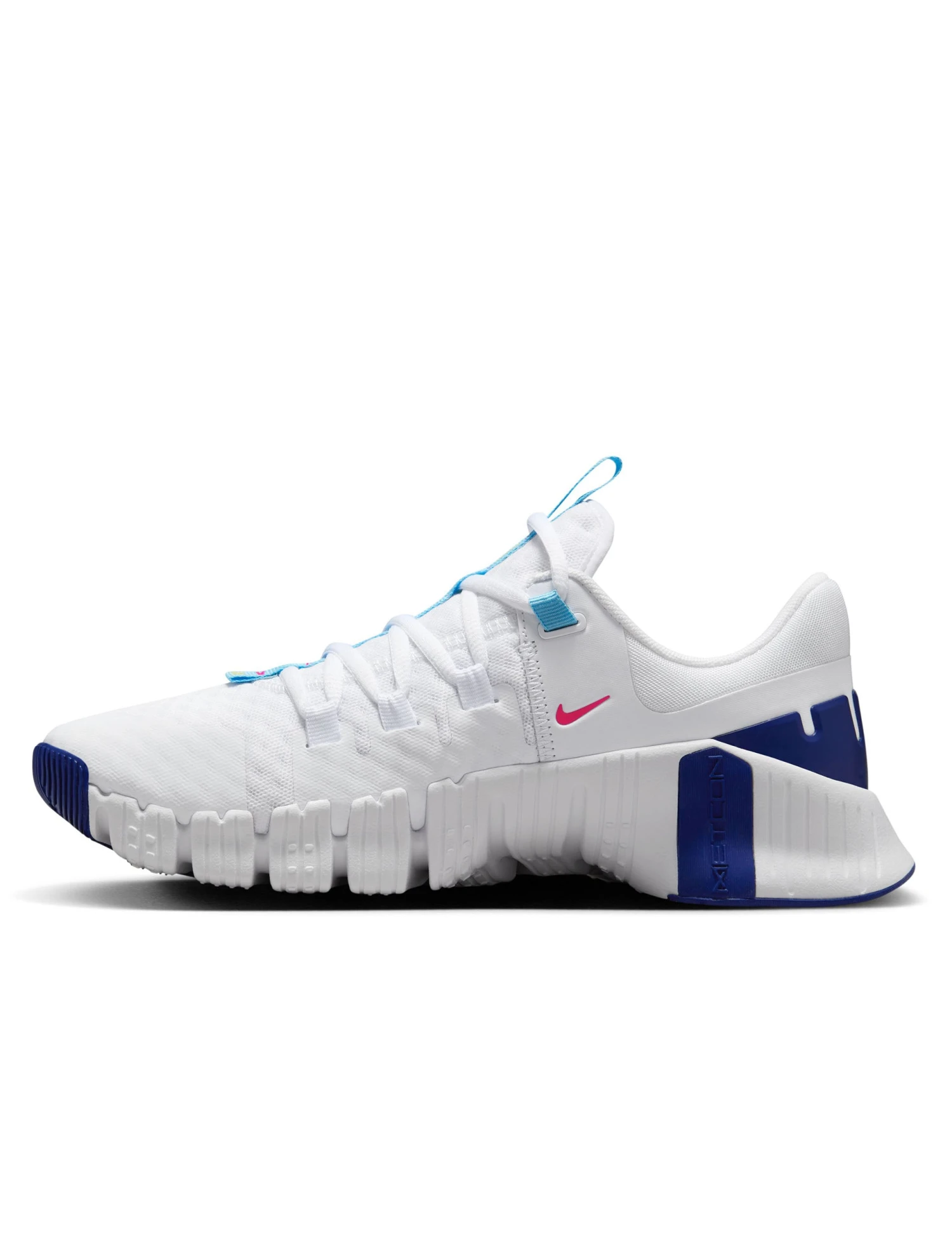 Nike Free Metcon 5 Shoes - White/Aquarius Blue/Fierce Pink/Deep Royal Blue/Light Laser Orange 2 Nike Free Metcon 5 Shoes - White/Aquarius Blue/Fierce Pink/Deep Royal Blue/Light Laser Orange - Image 2