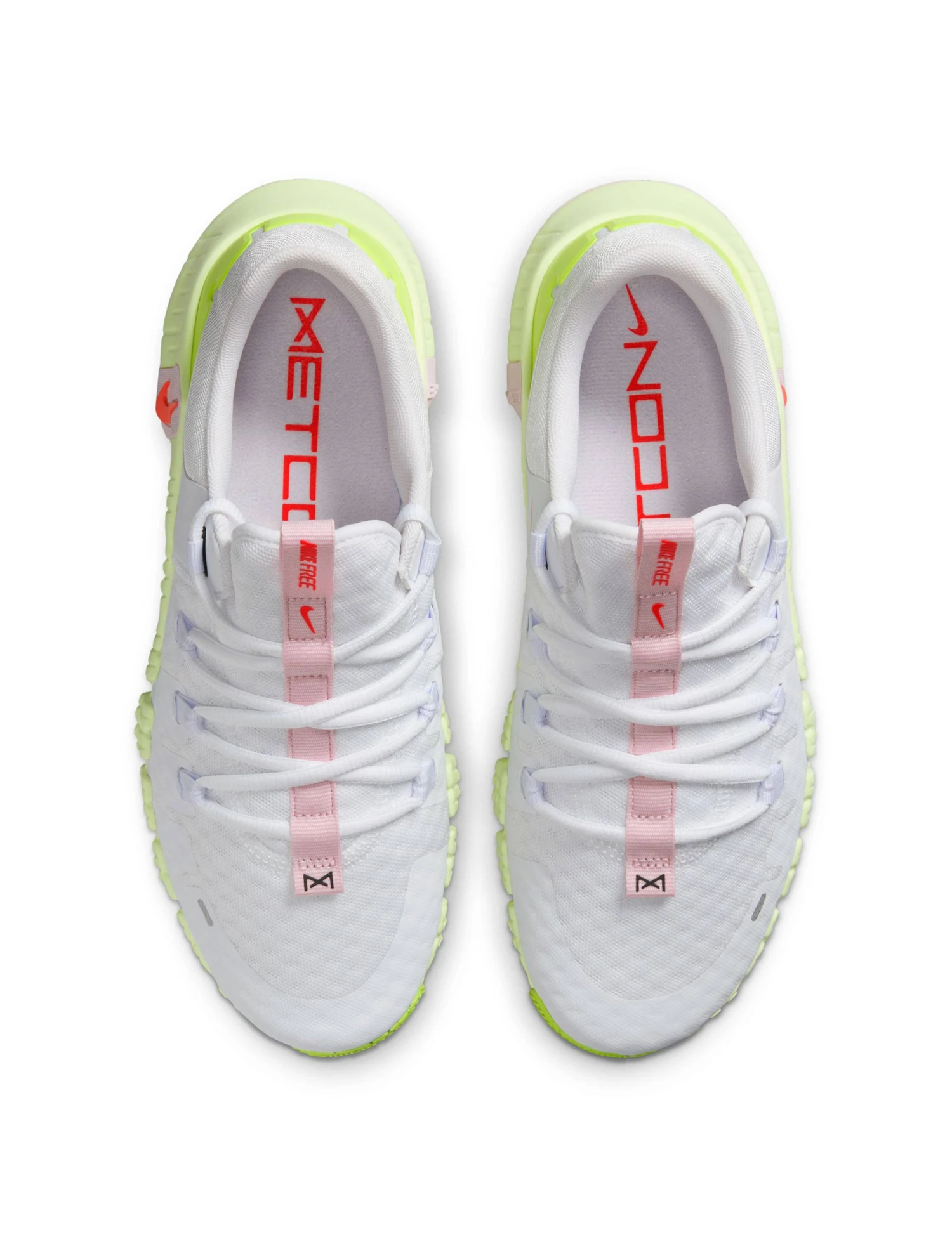 Nike Free Metcon 5 Shoes - White/Bright Crimson/Barely Volt 5 Nike Free Metcon 5 Shoes - White/Bright Crimson/Barely Volt - Image 5