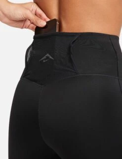 Nike Go Trail High Waisted 7/8 Leggings - Black/Dark Smoke Grey -Outlet Elevate Activewear Store nike go trail hw 7 8 leggings black grey fn2664 010 5