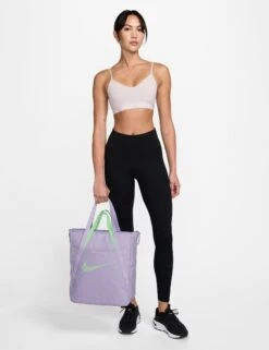 Nike Gym Tote - Lilac Bloom/Vapor Green -Outlet Elevate Activewear Store nike gym tote lilac green dr7217 512 3