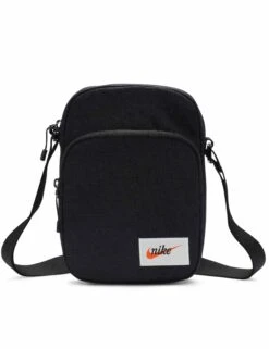 Nike Heritage Small Items Bag (4L) - Black/Orange Blaze
