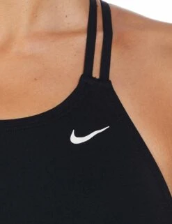 Nike HydraStrong Solid Spiderback 1-Piece Swimsuit - Black -Outlet Elevate Activewear Store nike hydrastrong solid spiderback 1 piece swimsuit black NESSA003 001 2