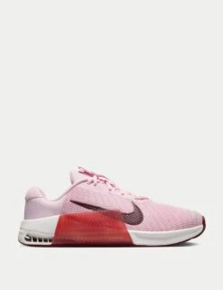 Nike Metcon 9 Shoes - Pink Foam/Platinum Tint/Adobe/Dark Team Red