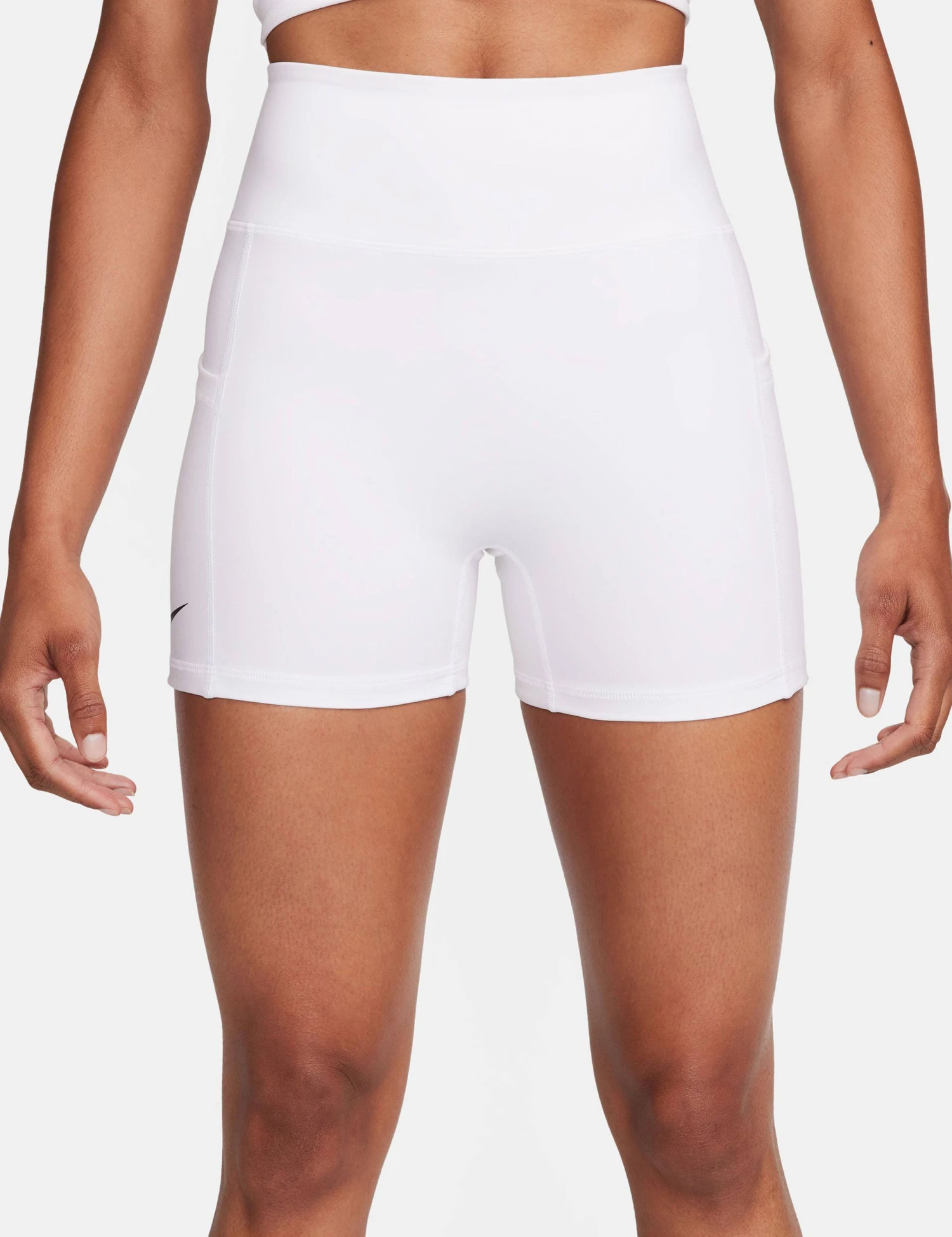 NikeCourt Advantage Dri-FIT Tennis Shorts - White/Black 3 NikeCourt Advantage Dri-FIT Tennis Shorts - White/Black - Image 3