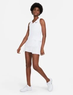 NikeCourt Victory Tennis Tank - White/Black -Outlet Elevate Activewear Store nike nikecourt victory tennis tank white black cv4784 100 3