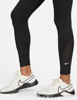 Nike One 7/8 Leggings - Black/White -Outlet Elevate Activewear Store nike one 7 8 leggings black white DV9020 010 4