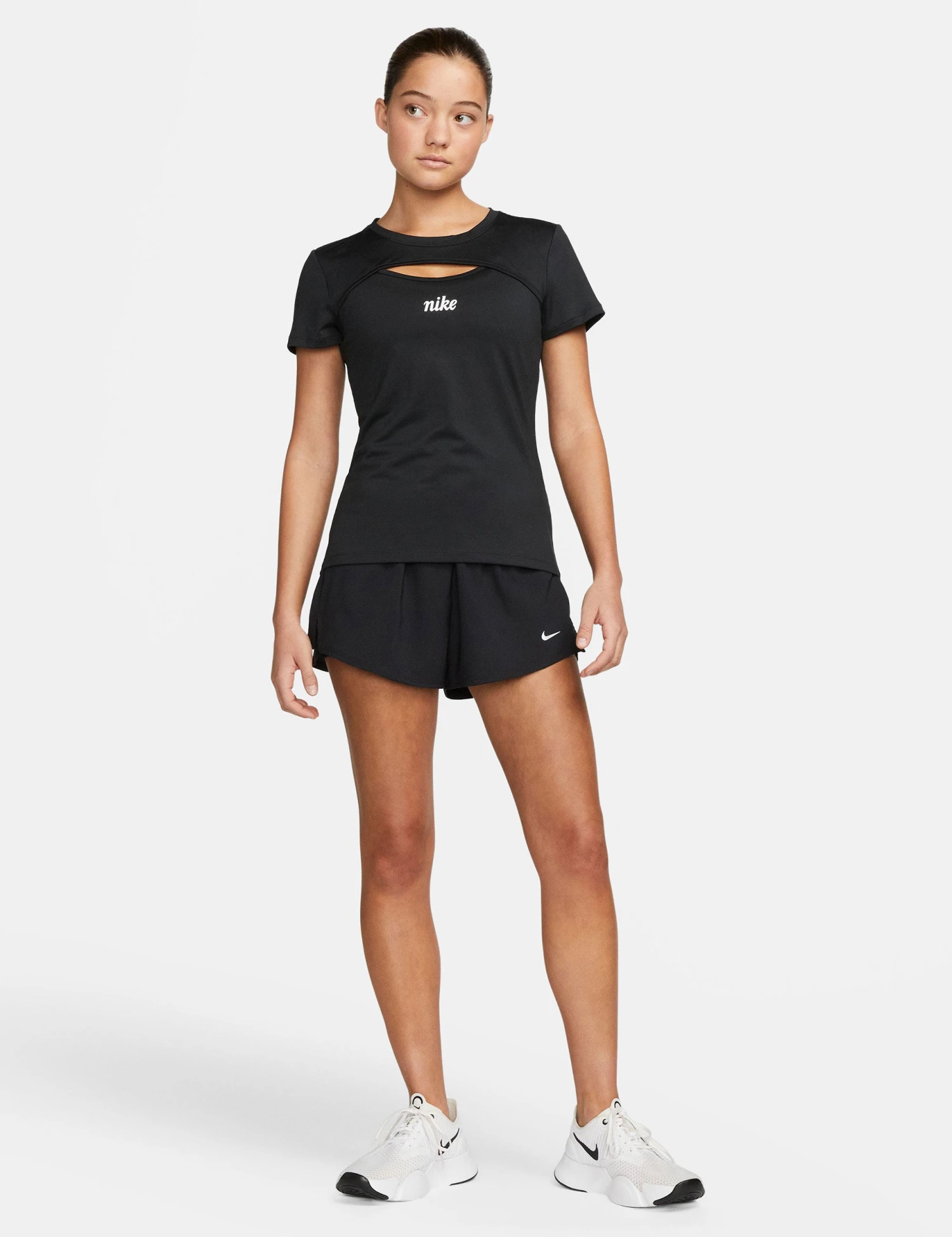 Nike One Dri-FIT 2-in-1 Shorts - Black 8 Nike One Dri-FIT 2-in-1 Shorts - Black - Image 8