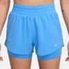 Nike One Dri-FIT 2-in-1 Shorts - University Blue/Reflective Silver