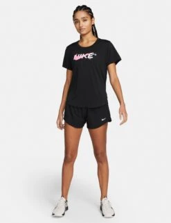 Nike One Dri-FIT 3" Brief-Lined Shorts - Black -Outlet Elevate Activewear Store nike one dri fit 3in brief lined shorts black dx6010 010 3