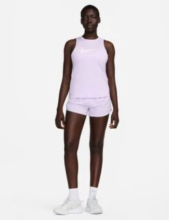 Nike One Graphic Running Tank Top - Lilac Bloom/White -Outlet Elevate Activewear Store nike one graphic running tank top lilac white fn2606 512 3