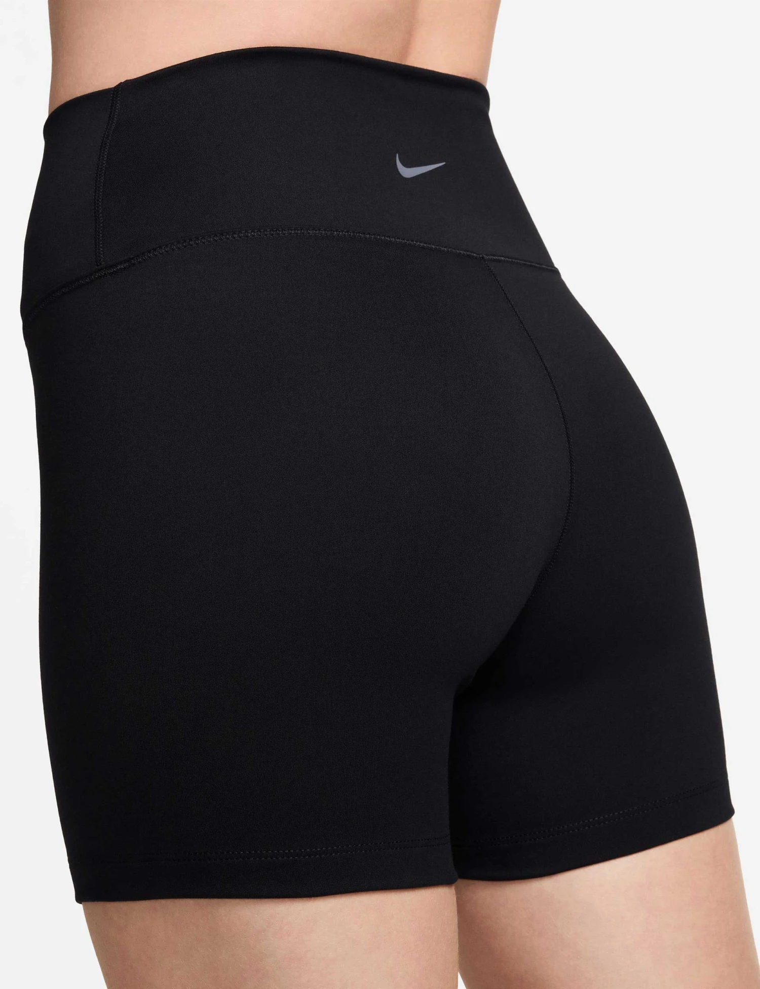 Nike One High Waisted 5" Biker Shorts - Black 2 Nike One High Waisted 5" Biker Shorts - Black - Image 2