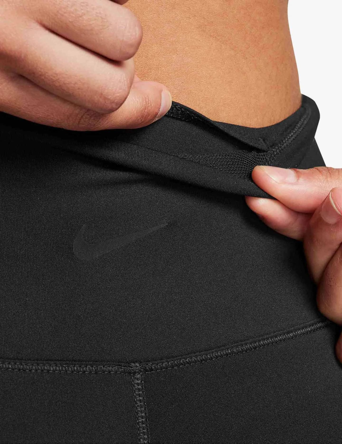 Nike One High Waisted 5" Biker Shorts - Black 5 Nike One High Waisted 5" Biker Shorts - Black - Image 5