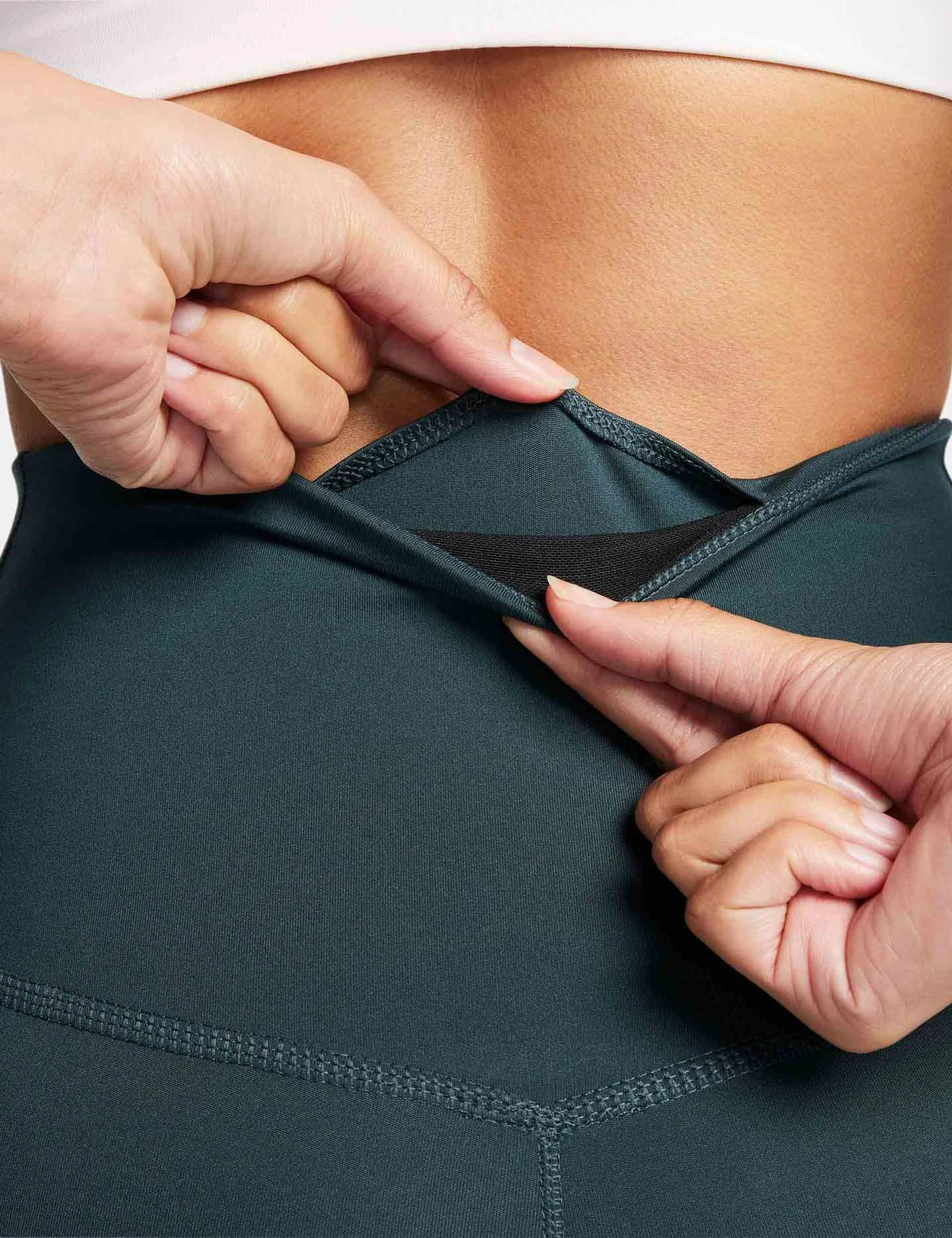 Nike One Leggings - Deep Jungle/White 6 Nike One Leggings - Deep Jungle/White - Image 6