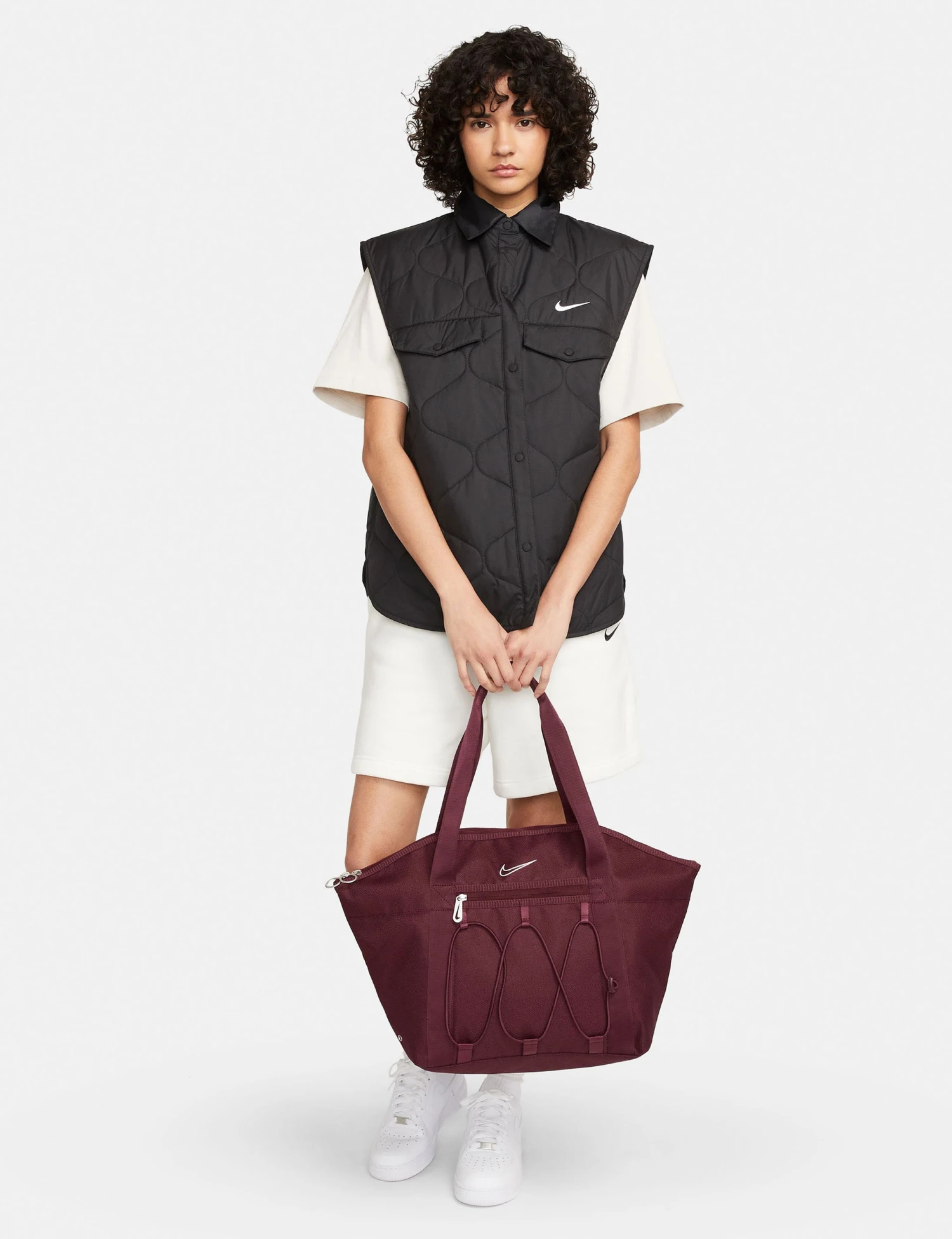 Nike One Tote Bag - Night Maroon/Guava Ice 6 Nike One Tote Bag - Night Maroon/Guava Ice - Image 6