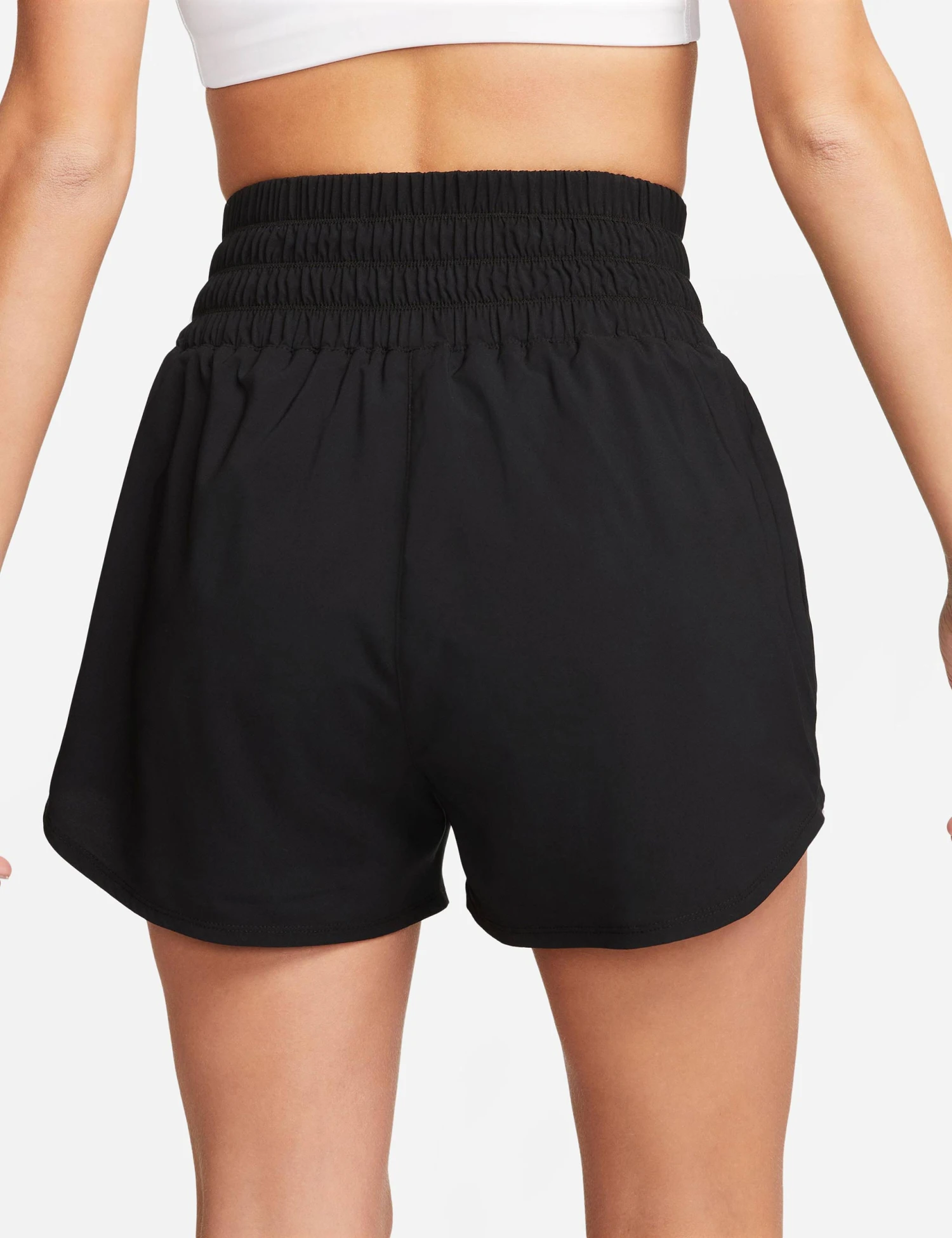 Nike One Ultra High 3" Brief-Lined Shorts - Black 3 Nike One Ultra High 3" Brief-Lined Shorts - Black - Image 3