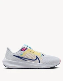 Nike Pegasus 40 Shoes - White/Deep Royal Blue/Photon Dust