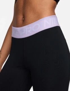 Nike Pro 365 Cropped Mesh Panel Leggings - Black/Lilac Bloom/White 8 Nike Pro 365 Cropped Mesh Panel Leggings - Black/Lilac Bloom/White -Outlet Elevate Activewear Store nike pro 365 cropped mesh panel leggings black lilac white cz9803 017 6