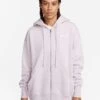 Nike Sportswear Phoenix Fleece Oversized Hoodie - Platinum Violet/Sail