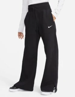 Nike Sportswear Phoenix Fleece Tracksuit Bottoms - Black/White