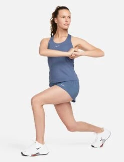 Nike Swoosh Bra Tank - Diffused Blue/White -Outlet Elevate Activewear Store nike swoosh bra tank blue white DV9897 491 3